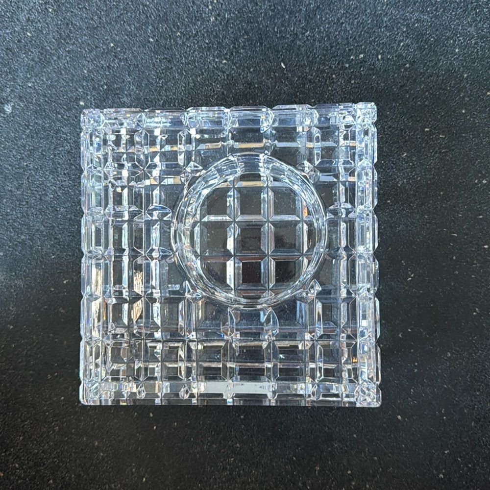 Waterford Crystal Large Offset Square Clock - Picture 2 of 9